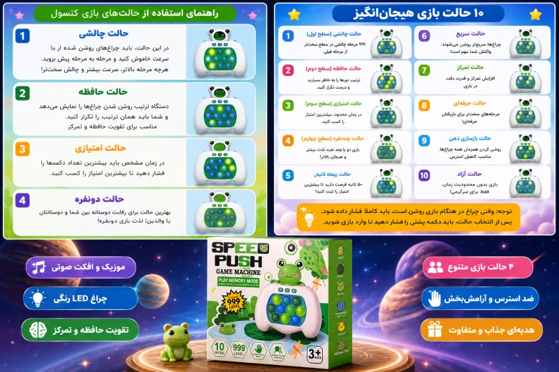 پاپت گیم فضانورد موزیکال و چراغدار - تصویر 3