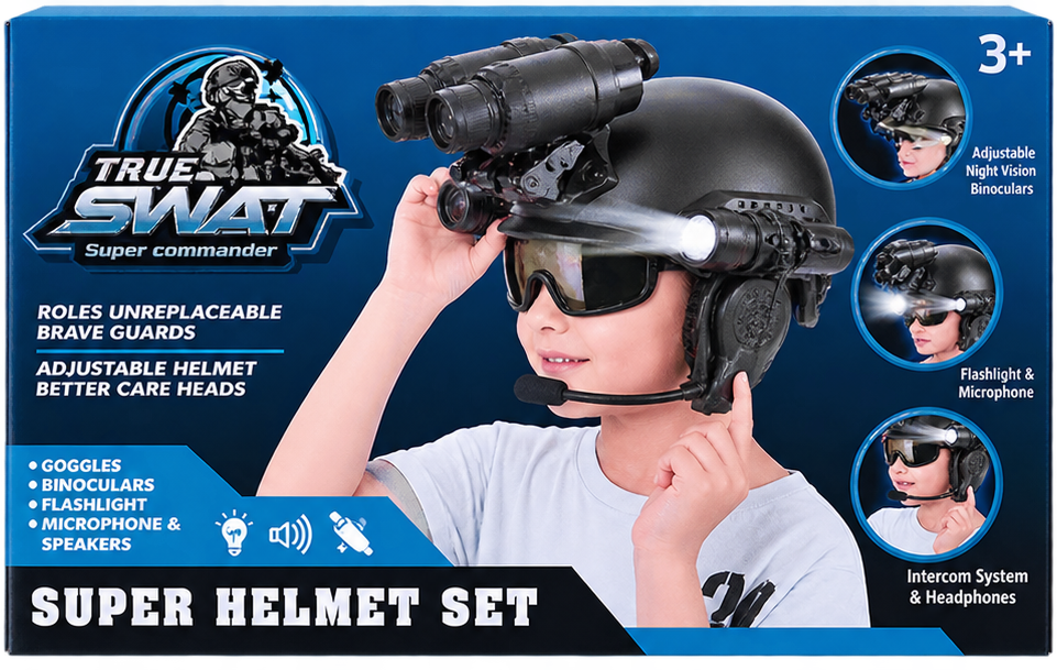 کلاه 2 کلاه نظامی کودک SUPER HELMET 1261-1 - تصویر 1